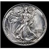 Image 2 : 1943-p Walking Liberty Half Dollar 50c Grades Select+ Unc