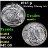 Image 1 : 1945-p Walking Liberty Half Dollar 50c Grades Select+ Unc