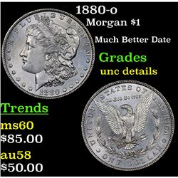 1880-o Morgan Dollar $1 Grades Unc Details