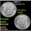 Image 1 : 1888-o Morgan Dollar $1 Grades Select+ Unc