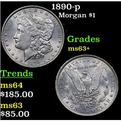1890-p Morgan Dollar $1 Grades Select+ Unc