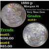 Image 1 : 1886-p Morgan Dollar $1 Grades Choice+ Unc