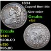Image 1 : 1834 Capped Bust Half Dollar 50c Grades vf+