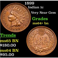 1899 Indian Cent 1c Grades Choice+ Unc BN