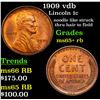 Image 1 : 1909 vdb Lincoln Cent 1c Grades Gem+ Unc RB