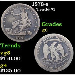 1878-s Trade Dollar $1 Grades g+