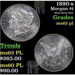 1890-s Morgan Dollar $1 Grades Select Unc PL