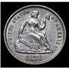 Image 2 : 1871-p Seated Liberty Half Dime 1/2 10c Grades Choice AU/BU Slider
