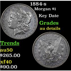 1884-s Morgan Dollar $1 Grades AU Details