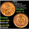 Image 1 : 1903 Indian Cent 1c Grades Choice+ Unc RB