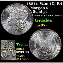 1881-s Vam 1D, R4 Morgan Dollar $1 Grades GEM+ Unc