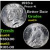 Image 1 : 1923-s Peace Dollar $1 Grades Select+ Unc