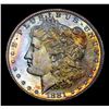 Image 2 : 1881-s Rainbow Toned Morgan Dollar $1 Grades Choice+ Unc