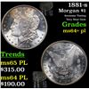 Image 1 : 1881-s Morgan Dollar $1 Grades Choice Unc+ PL