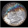 Image 2 : 1887-p Rainbow Toned Morgan Dollar $1 Grades Choice+ Unc