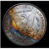 Image 3 : 1887-p Rainbow Toned Morgan Dollar $1 Grades Choice+ Unc