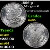 Image 1 : 1896-p Morgan Dollar $1 Grades GEM Unc