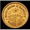 Image 3 : 1863 Robinson & Ballou, Brass Civil War Token 1c Grades Select Unc