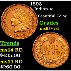 1893 Indian Cent 1c Grades Select+ Unc RD