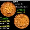 Image 1 : 1893 Indian Cent 1c Grades Select+ Unc RD
