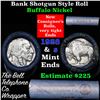 Image 1 : Buffalo Nickel Shotgun Roll in Old Bank Style 'Bell Telephone'  Wrapper 1928 & s Mint Ends