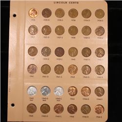 Complete Lincoln Cent Page 1935-1946 36 coins