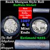 Image 1 : Buffalo Nickel Shotgun Roll in Old Bank Style 'Bell Telephone'  Wrapper 1927 & d Mint Ends