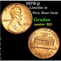 1978-p Lincoln Cent 1c Grades Choice+ Unc RD