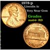 Image 1 : 1978-p Lincoln Cent 1c Grades Choice+ Unc RD