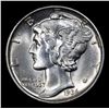 Image 2 : 1936-d Mercury Dime 10c Grades GEM+ Unc