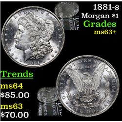 1881-s Morgan Dollar $1 Grades Select+ Unc