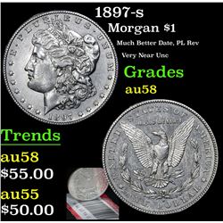 1897-s Morgan Dollar $1 Grades Choice AU/BU Slider