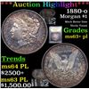 Image 1 : ***Auction Highlight*** 1880-o Morgan Dollar $1 Graded Select Unc+ PL By USCG (fc)