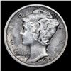 Image 2 : 1918-d Mercury Dime 10c Grades vf++