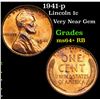 Image 1 : 1941-p Lincoln Cent 1c Grades Choice+ Unc RB