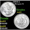 Image 1 : 1884-o Morgan Dollar $1 Grades Select Unc