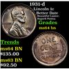 Image 1 : 1931-d Lincoln Cent 1c Grades Choice Unc BN