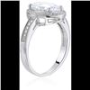 Image 2 : Decadence Sterling Silver Oval Cut Cubic Zirconia Engagement Ring Size 6