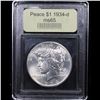 Image 4 : ***Auction Highlight*** 1934-d Peace Dollar $1 Graded GEM Unc By USCG (fc)
