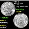 Image 1 : 1887-p Morgan Dollar $1 Grades Choice+ Unc