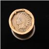 Image 2 : Mixed small cents 1c orig shotgun roll, 1920-d Wheat Cent, 1899 Indian Cent other end