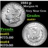 Image 1 : 1881-p Morgan Dollar $1 Grades Choice+ Unc