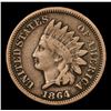 Image 2 : 1864 cn Indian Cent 1c Grades vf++