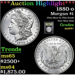 ***Auction Highlight*** 1880-o Morgan Dollar $1 Graded Choice+ Unc By USCG (fc)