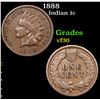 Image 1 : 1888 Indian Cent 1c Grades vf++
