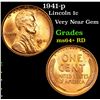 Image 1 : 1941-p Lincoln Cent 1c Grades Choice+ Unc RD