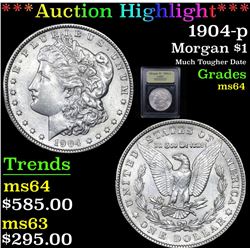 ***Auction Highlight*** 1904-p Morgan Dollar $1 Graded Choice Unc By USCG (fc)