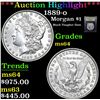 Image 1 : ***Auction Highlight*** 1889-o Morgan Dollar $1 Graded Choice Unc By USCG (fc)