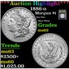 Image 1 : ***Auction Highlight*** 1886-o Morgan Dollar $1 Graded Select Unc By USCG (fc)