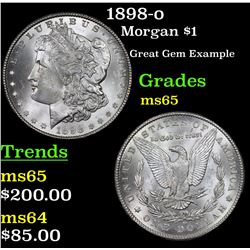 1898-o Morgan Dollar $1 Grades Choice+ Unc